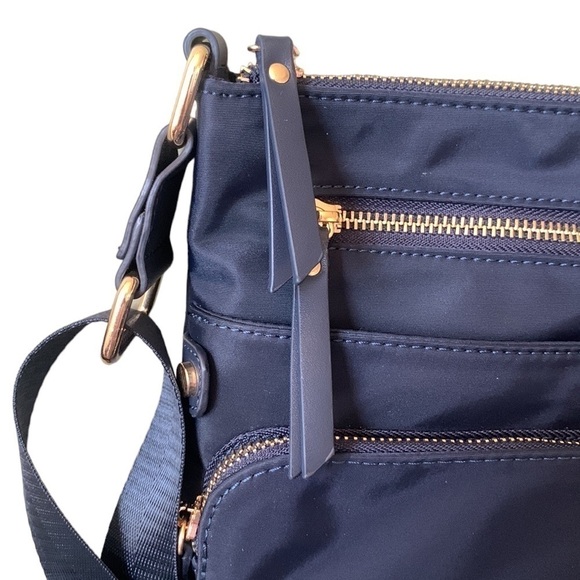 Myztique‎ Blue Nylon Shoulder Crossbody Purse NWOT - Picture 3 of 10